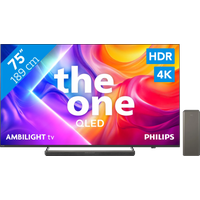 Koop Philips Ambilight 75'' PUS9000 QLED 4K (2025) + Philips TAB8200 - 6151127785708