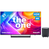 Koop Philips Ambilight 85" PUS9000 QLED 4K (2025) + JBL Bar 500 M2 Zwart - 6151123594564