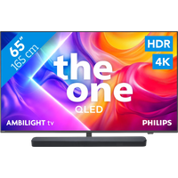 Koop Philips Ambilight 65" PUS9000 QLED 4K (2025) + JBL Bar 300 M2 Zwart - 6151123623684