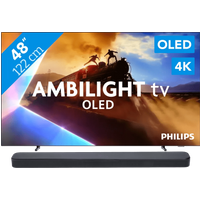 Koop Philips Ambilight 48'' OLED760 4K (2025) + JBL Bar 300 M2 Zwart - 6151123540592