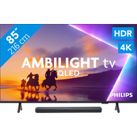 Koop Philips Ambilight 85" PUS8500 QLED 4K (2025) + JBL Bar 300 M2 Zwart - 6151123628641