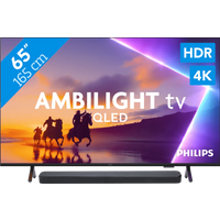 Koop Philips Ambilight 65" PUS8500 QLED 4K (2025) + JBL Bar 300 M2 Zwart - 6151123631634