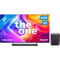 Koop Philips Ambilight 85" PUS9000 QLED 4K (2025) + JBL Bar 800 M2 Zwart - 6151123595554