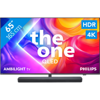 Koop Philips Ambilight 65" PUS9000 QLED 4K (2025) + JBL Bar 300 M2 Zwart - 6151123623684