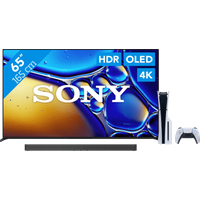 Koop Sony 65" Bravia 8 II 4K QD-OLED + Sony Bravia Theatre Bar 8 Zwart + PlayStation 5 - 6151133458450