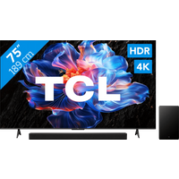 Koop TCL 75" Led P61K 4K (2025) + TCL Q65H - 6151123253249