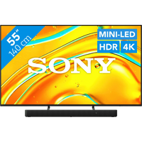 Koop Sony Bravia 5 55" XR Mini-led (2025) + Sony HT-S2000 Zwart - 6151123355318