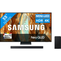 Koop Samsung 55" Neo QLED QN73F 4K (2025) + Samsung HW-B450F (2025) - 6151124035042