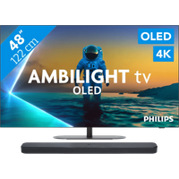 Koop Philips Ambilight 48'' OLED810 4K (2025) + JBL Bar 300 M2 Zwart - 6151124886866