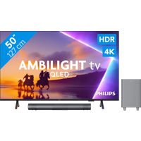 Koop Philips Ambilight 50'' PUS8500 QLED 4K (2025) + Philips TAB6100 - 6151127789751