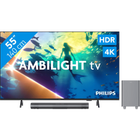 Koop Philips Ambilight 55" PUS8000 4K (2025) + Philips TAB6100 - 6151127812893
