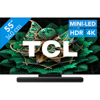 Koop TCL 55" QD Mini-led C71K 4K (2025) + TCL S45H 2.0 Soundbar - 6151129110140