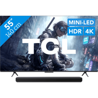 Koop TCL QD Mini-led 55" T8D (2026) + TCL S45H 2.0 Soundbar - 6156413765792